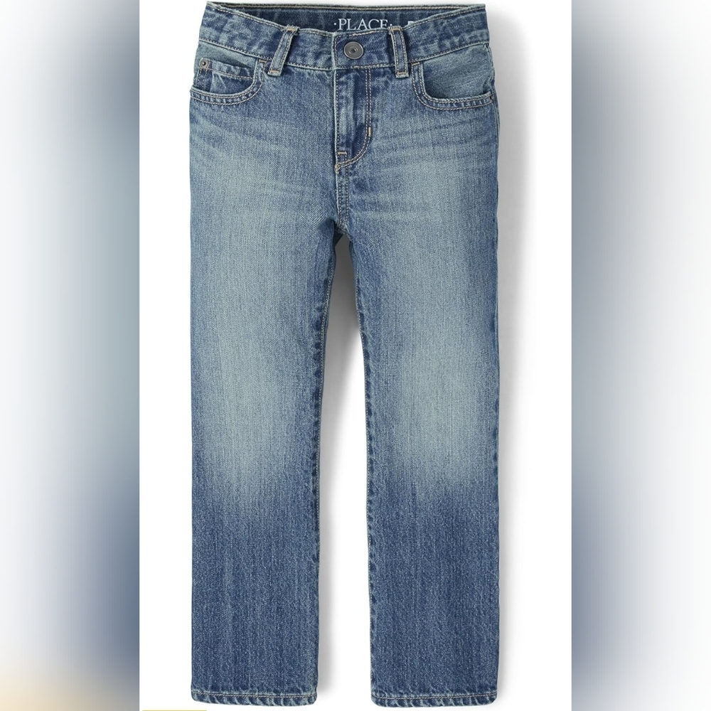The Children's Place Boys' Basic Bootcut Denim Jeans, Size 7